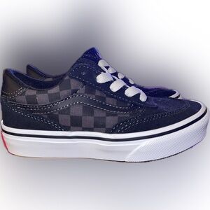 Seldan Vans Black and Gray Checkered YOUTH Size 12